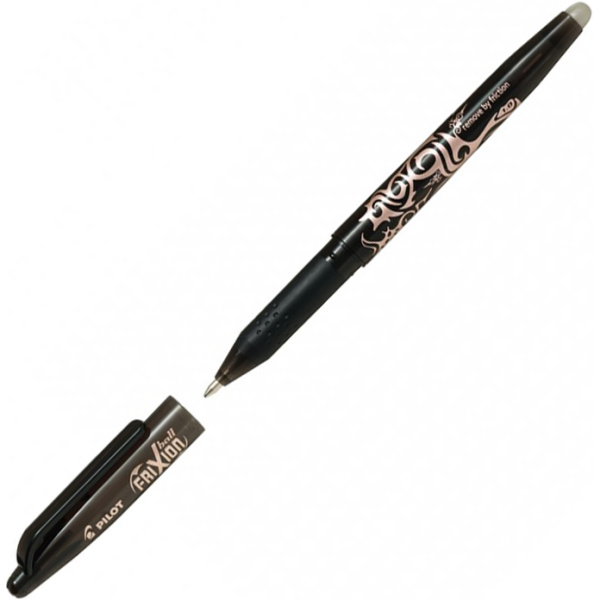 Pilot Frixion Ball 1.0mm Μαύρο Στυλό Broad