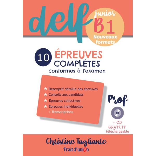 NOUVEAU DELF JUNIOR B1 10 EPREUVES COMPLETES LIVRE DU PROFESSEUR 2021