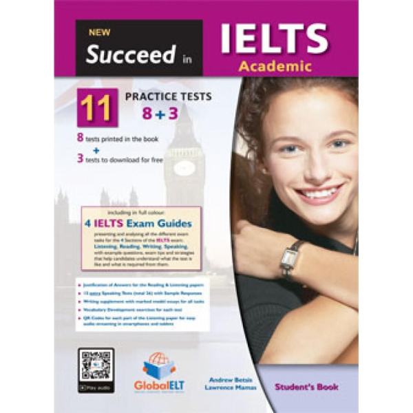 New Succeed in IELTS 11 (8+3) Practiice Tests Students Book