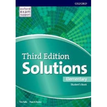 SOLUTIONS 3RD EDITION ELEMENTARY STUDENT'S BOOK AND ONLINE PRACTICE