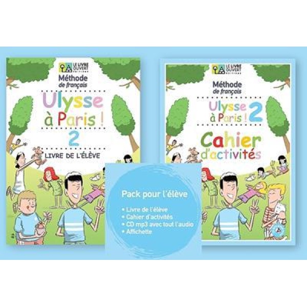 ULYSSE A PARIS 2 PACK (LIVRE D'ELEVE+CAHIER D'ACTIVITES)