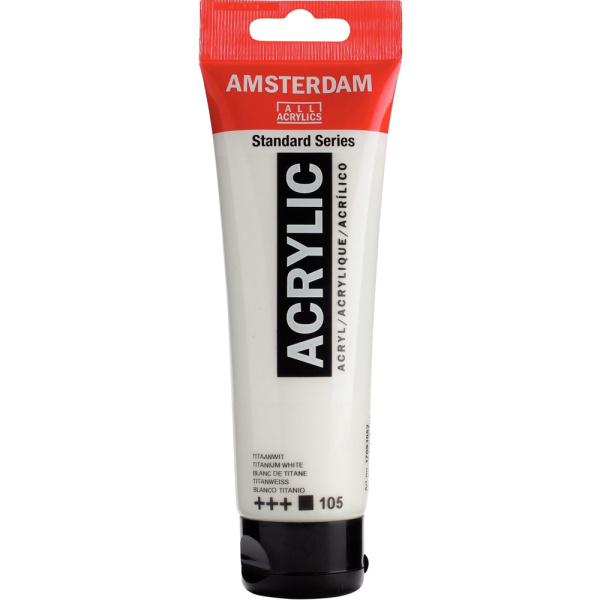 Ακρυλικό 105 Titanium White 120ml Amsterdam Talens