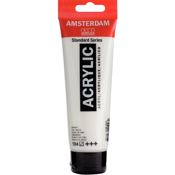 Ακρυλικό 104 Zinc White 120ml Amsterdam Talens