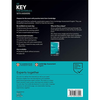 A2 KEY (KET) FOR SCHOOLS 1 STUDENT'S BOOK (+ANSWERS+AUDIO)