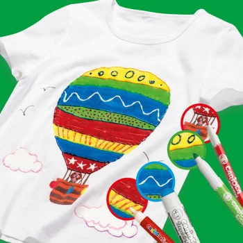 Carioca Fabric Μαρκαδόροι Υφάσματος Χοντροί 12 χρώματα