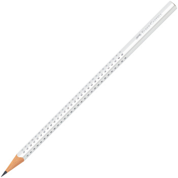 Faber Castell Sparkle Grip Μολύβι Γραφής Λευκό
