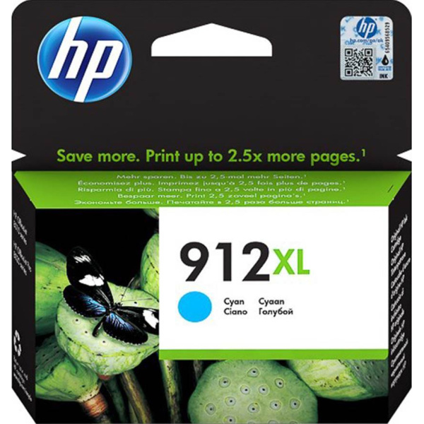 Hp 912xl Cyan Μελάνι εκτυπωτών 3YL82AE