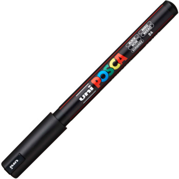 Posca Μαύρος PC-1MR Λεπτός μαρκαδόρος 0.7mm