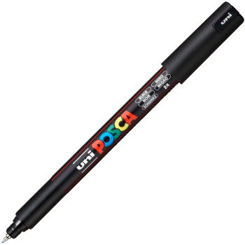 UNI POSCA ΛΕΠΤΟΣ PC-1MR ΜΑΥΡΟΣ ΜΑΡΚΑΔΟΡΟΣ ΜΕ ΜΥΤΗ 0.7mm