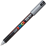 UNI POSCA ΛΕΠΤΟΣ PC-1MR ΑΣΗΜΙ ΜΑΡΚΑΔΟΡΟΣ ΜΕ ΜΥΤΗ 0.7mm