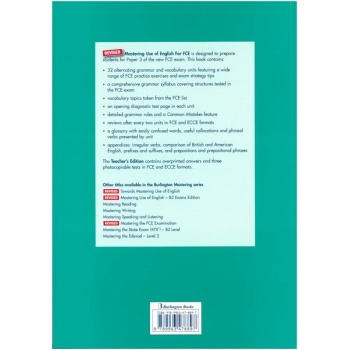 MASTERING USE OF ENGLISH FOR FCE STUDENT'S BOOK REVISED