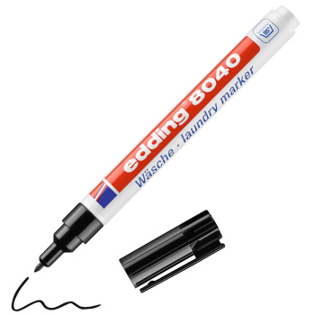 Edding 8040 Laundry Marker Μαύρος Μαρκαδόρος