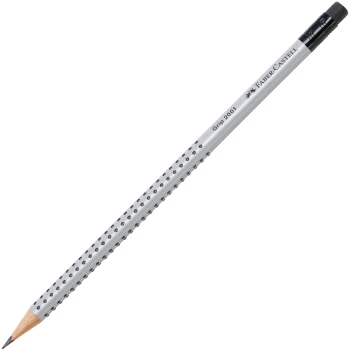 Μολύβι Faber-Castell Grip 2001 Γκρι με γόμα