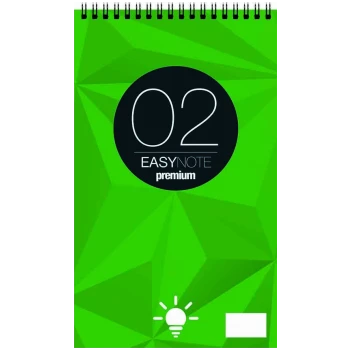 EasyNote Μπλοκ Σπιράλ Νο2 Λευκό Σημειώσεων 9x15cm Premium