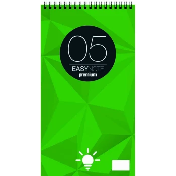 ΜΠΛΟΚ ΣΠΙΡΑΛ ΣΗΜΕΙΩΣΕΩΝ Νο 5 ΛΕΥΚΟ 13.5Χ24.5cm EASYNOTE PREMIUM