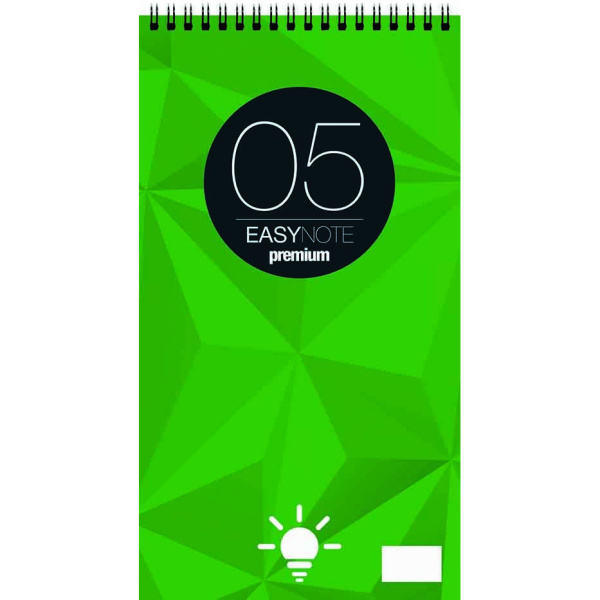 ΜΠΛΟΚ ΣΠΙΡΑΛ ΣΗΜΕΙΩΣΕΩΝ Νο 5 ΛΕΥΚΟ 13.5Χ24.5cm EASYNOTE PREMIUM