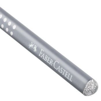 ΜΟΛΥΒΙ FABER CASTELL SPARKLE SUMMER ΑΣΗΜΙ ΜΕ GRIP ΠΟΥ ΛΑΜΠΟΥΝ No 118203