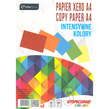 INTERDRUK ΧΑΡΤΙ Α4 80gr ΣΕΤ 5 ΕΝΤΟΝΩΝ ΧΡΩΜΑΤΩΝ 210x297mm ΠΑΚΕΤΟ 100 ΦΥΛΛΑ