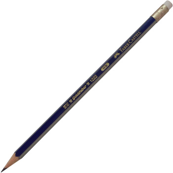 ΜΟΛΥΒΙ FABER CASTELL GOLDFABER HB ΡΙΓΕ ΧΡΥΣΟ-ΜΠΛΕ ΜΕ ΓΟΜΑ No 116800