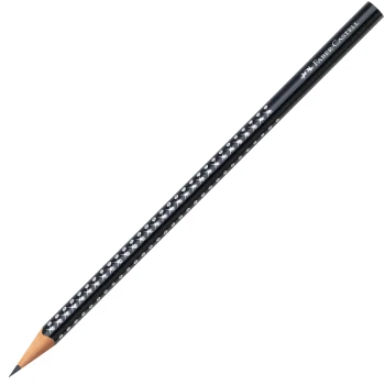 ΜΟΛΥΒΙ FABER CASTELL SPARKLE ΜΑΥΡΟ ΜΕ GRIP ΠΟΥ ΛΑΜΠΙΡΙΖΟΥΝ No 118219