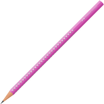 ΜΟΛΥΒΙ FABER CASTELL SPARKLE ΜΩΒ ΜΕ GRIP ΠΟΥ ΛΑΜΠΙΡΙΖΟΥΝ No 118302