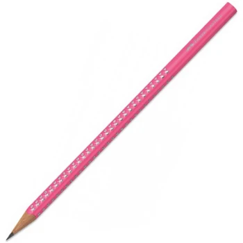 ΜΟΛΥΒΙ FABER CASTELL SPARKLE ΦΟΥΞΙΑ ΜΕ GRIP ΠΟΥ ΛΑΜΠΙΡΙΖΟΥΝ No 118319