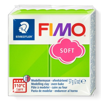 FIMO SOFT ΠΗΛΟΣ APPLE GREEN No 50 STAEDLER 57gr