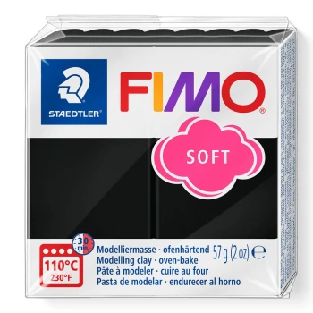 FIMO SOFT ΠΗΛΟΣ BLACK No 9 STAEDLER 57gr
