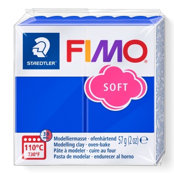 FIMO SOFT ΠΗΛΟΣ BRILLIAND BLUE No 33 STAEDLER 57gr