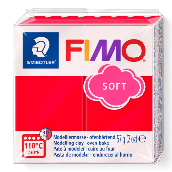 FIMO SOFT ΠΗΛΟΣ INDIAN RED No 24 STAEDLER 57gr