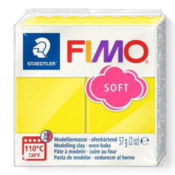 FIMO SOFT ΠΗΛΟΣ LEMON No 10 STAEDLER 57gr