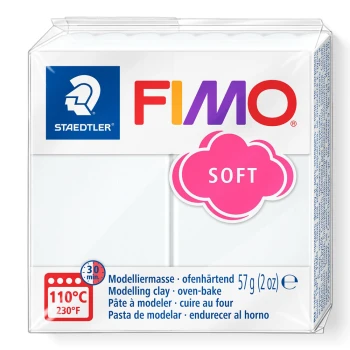 FIMO SOFT ΠΗΛΟΣ WHITE No 0 STAEDTLER 57gr