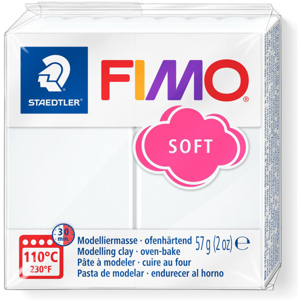 Πηλός Fimo Soft White 8020-0 Staedtler 57gr
