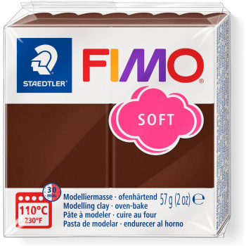 FIMO SOFT ΠΗΛΟΣ CHOCOLATE No 75 STAEDLER 57gr