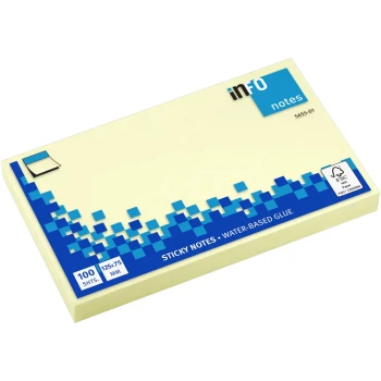 Info-Notes 125x75cm Κίτρινα Αυτοκόλλητα σημειώσεων 100 φύλλα 5655-01