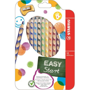 ΞΥΛΟΜΠΟΓΙΕΣ ΖΩΓΡΑΦΙΚΗΣ STABILO EASY START ΤΡΙΓΩΝΙΚΕΣ 12 ΧΡΩΜΑΤΑ ΧΟΝΔΡΕΣ