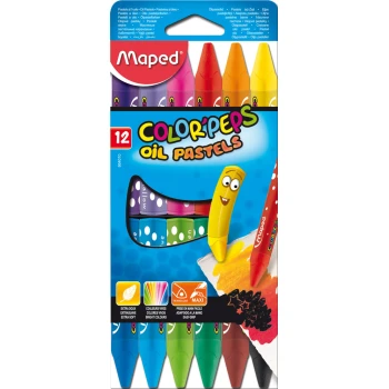 Λαδοπαστέλ Maped Color'peps Maxi Oil Pastel σετ 12 χρωμάτων