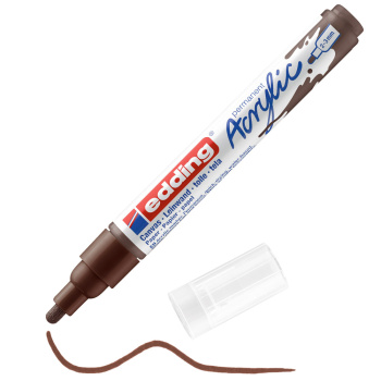 EDDING 5100 CHOCOLATE BROWN 907 ΑΚΡΥΛΙΚΟΣ MEDIUM ΜΑΡΚΑΔΟΡΟΣ