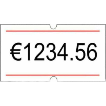 Ετικέτες Ετικετογράφου 21x12 Κόκκινη Γραμμή Printex