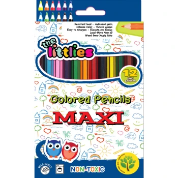ΞΥΛΟΜΠΟΓΙΕΣ THE LITTLIES 12 ECO MAXI ΕΝΤΟΝΑ ΧΡΩΜΑΤΑ ΧΟΝΔΡΕΣ Νο 646758