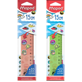 ΧΑΡΑΚΑΣ MAPED 15CM STICK'ART 254010 ΕΠΙΠΕΔΟΣ ΔΙΑΦΑΝΟΣ ΜΕ 20 ΑΥΤΟΚΟΛΛΗΤΑ