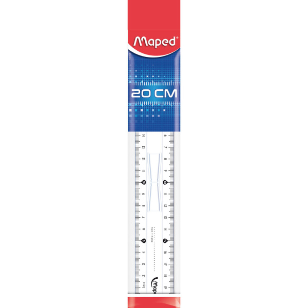 ΧΑΡΑΚΑΣ MAPED 20CM CRYSTAL 146112 ΕΠΙΠΕΔΟΣ ΔΙΑΦΑΝΟΣ