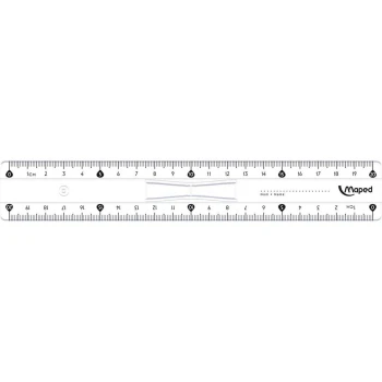 ΧΑΡΑΚΑΣ MAPED 20CM CRYSTAL ΜΕ ΛΑΒΗ 146108 ΔΙΑΦΑΝΟΣ