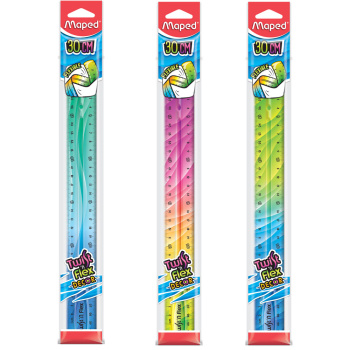 ΧΑΡΑΚΑΣ MAPED 30CM TWIST N' FLEX DECOR 279315 ΕΠΙΠΕΔΟΣ ΔΙΑΦΑΝΟΣ