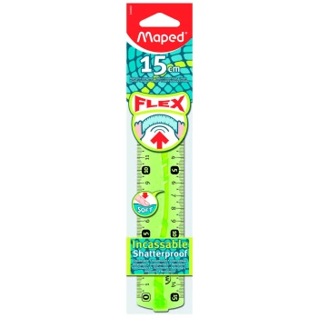 ΧΑΡΑΚΑΣ MAPED FLEX 15CM ΕΥΚΑΜΠΤΟΣ 244060 ΔΙΑΦΑΝΟΣ