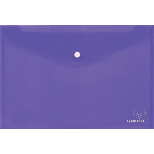 ΦΑΚΕΛΟΣ ΜΕ ΚΟΥΜΠΙ Α4 ΜΩΒ 33x23.2cm TYPOTRUST FP25004-08