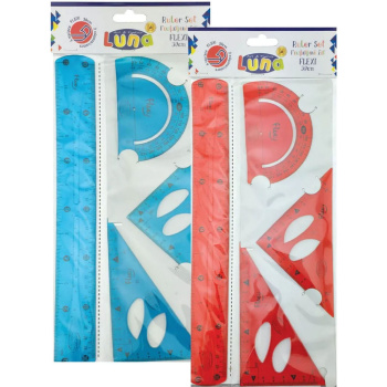 Γεωμετρικά όργανα Luna Flexi Σετ 4 Μεγάλο 30cm