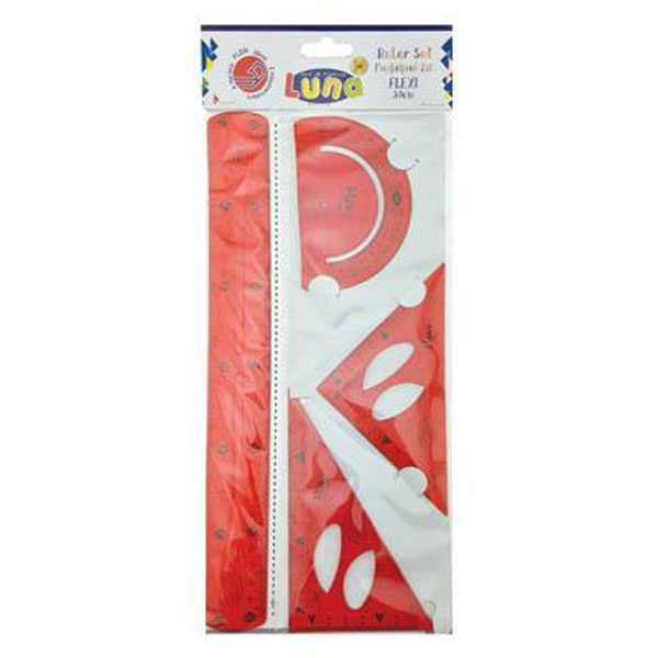 Γεωμετρικά όργανα Luna Flexi Σετ 4 Μεγάλο 30cm