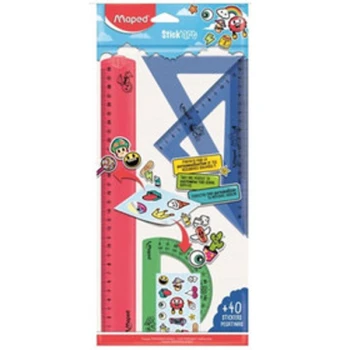 Γεωμετρικά όργανα Maped Stick'Art Σετ 4 Μεγάλο Μέγεθος 30cm με αυτοκόλλητα