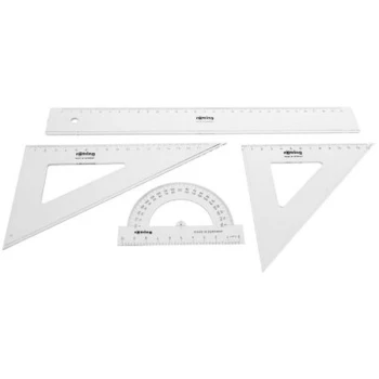 Γεωμετρικά όργανα Rotring Centro Crystal Σετ 4 Μεσαίο 30cm